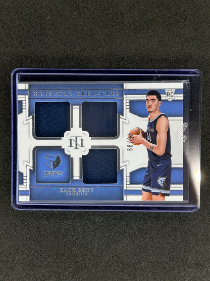 ZACH EDEY - 2024-25 PANINI National treasures #RTM-ZED