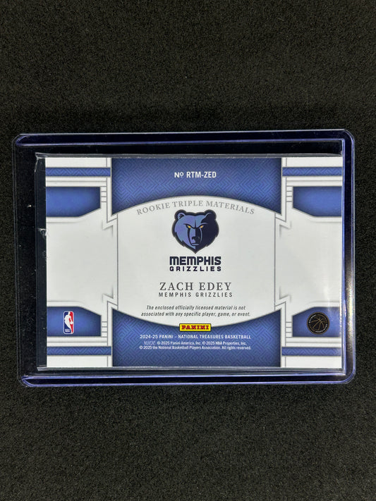 ZACH EDEY - 2024-25 PANINI National treasures #RTM-ZED