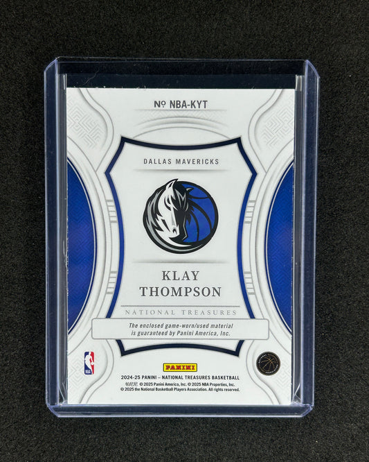 KLAY THOMPSON - 2024-25 PANINI NATIONAL TREASURES #NBA-KYT /99 PATCH