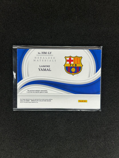 LAMINE YAMAL - 2023-24 PANINI IMMACULATE COLLECTION  - FC BARCELONA - Patch #HM-LY/99