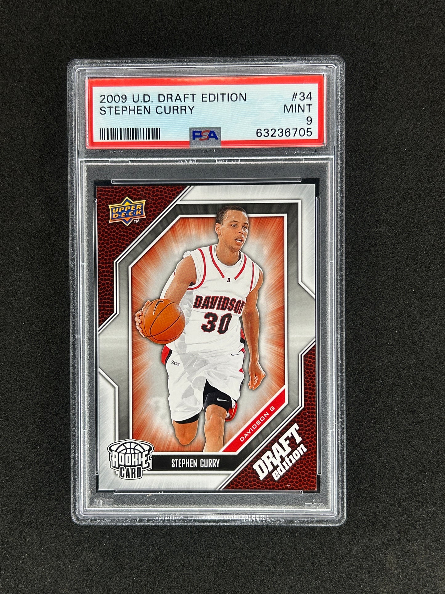 STEPHEN CURRY - 2009 UPPER DECK - Warriors - #196 MINT 9