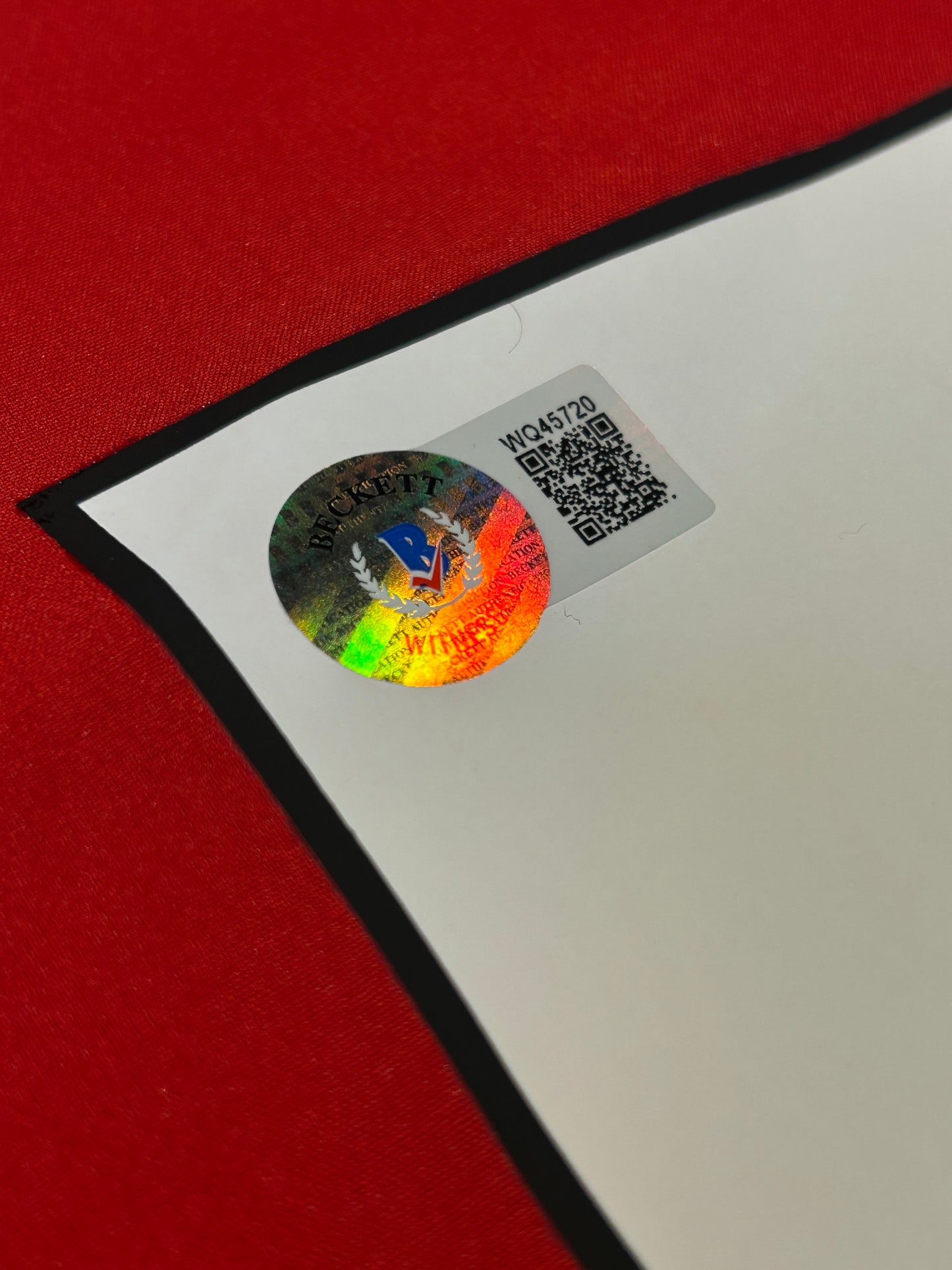 CRISTIANO RONALDO - 2006-07 #7 MANCHESTER UNITED SIGNED JERSEY WITH BECKET