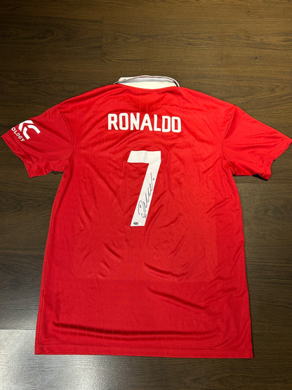 Cristiano Ronaldo #7 Manchester United Signed Jersey 2022/23 With TSA COA
