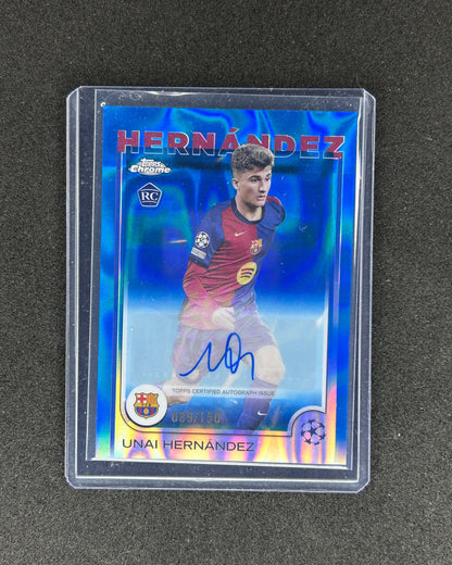 UNAI HERNANDEZ - 2025 TOPPS CHROME #CA-UH /150 AUTO