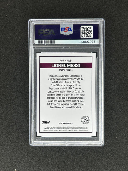 LIONEL MESSI - 2020-21 TOPPS THE LOST ROOKIE CARD PSA 9