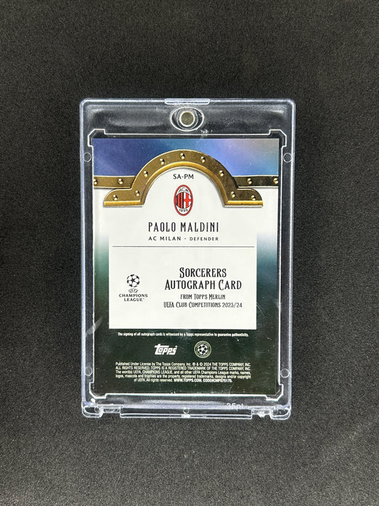 PAOLO MALDINI - 2024 TOPPS MERLIN SORCERERS AUTO #SA-PM