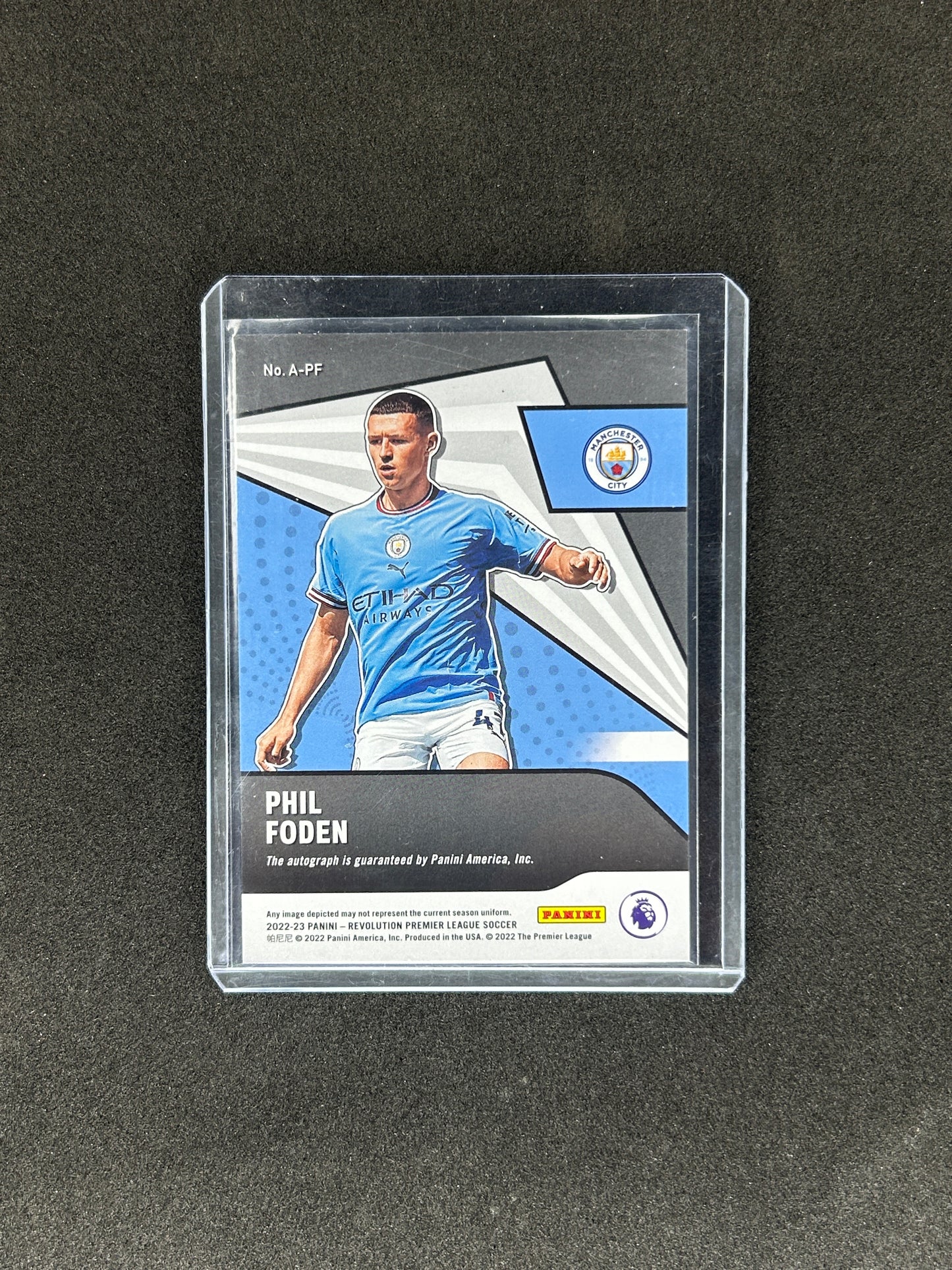 PHIL FODEN - 2022-23 PANINI REVOLUTION PREMIER LEAGUE #A-PF AUTO