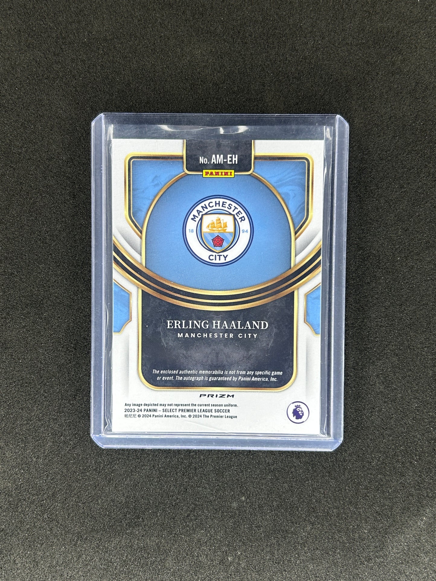 ERLING HAALAND - 2023-24 PANINI SELECT PREMIER LEAGUE #AM-EH AUTO PATCH