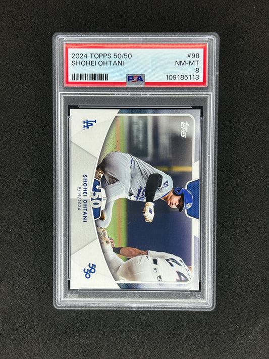 SHOHEI OHTANI - 2024 TOPPS 50/50 #98 PSA NM-MT 8