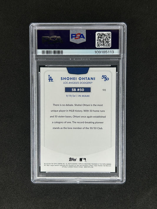 SHOHEI OHTANI - 2024 TOPPS 50/50 #98 PSA NM-MT 8