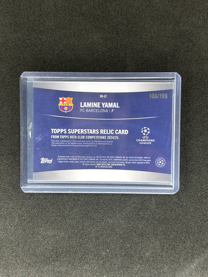 LAMINE YAMAL - 2025 TOPPS UCL #SR-LY /199 PATCH