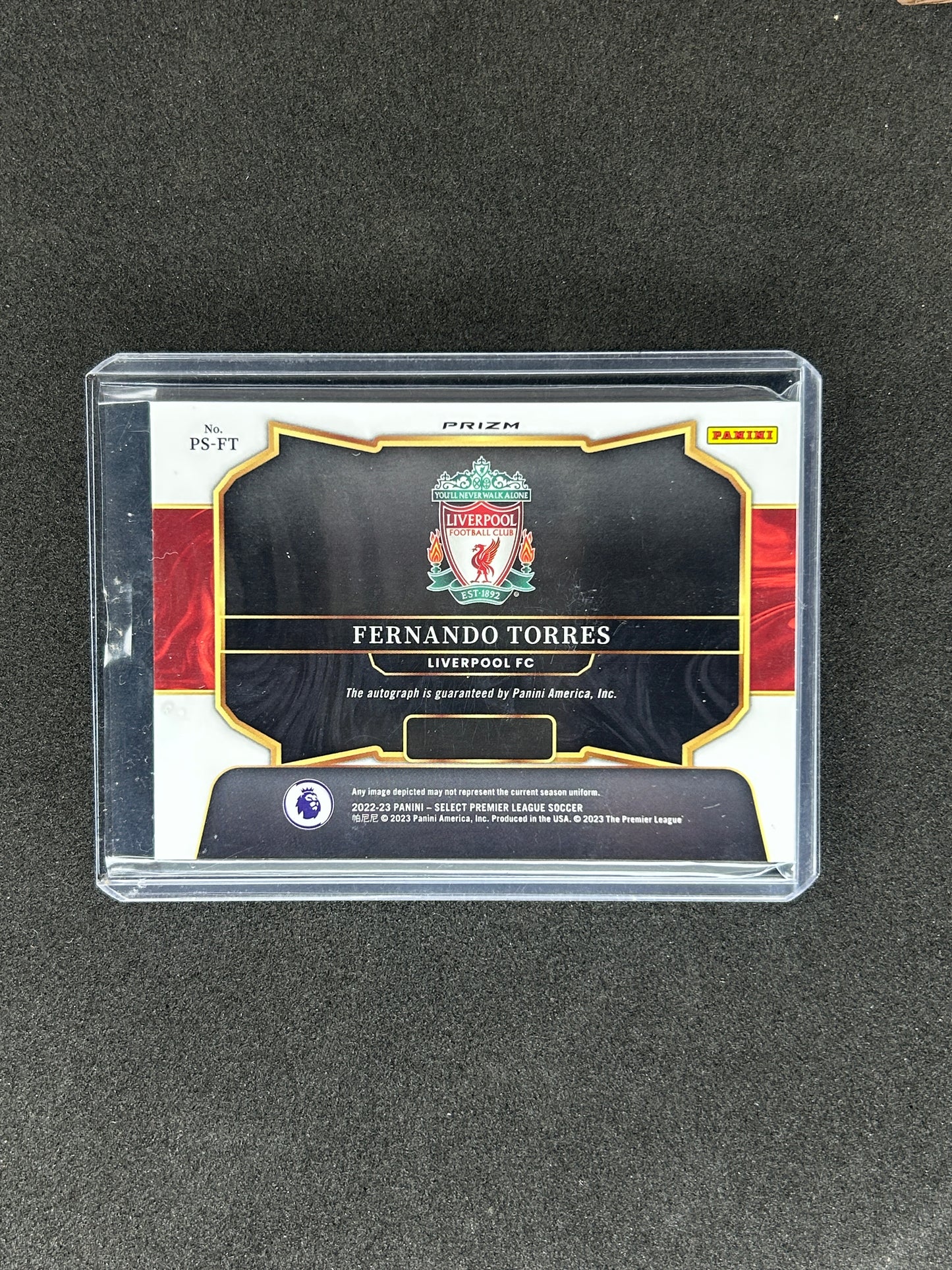 FERNANDO TORRES - 2022-23 PANINI SELECT PREMIER LEAGUE PITCHSIDE #PS-FT AUTO