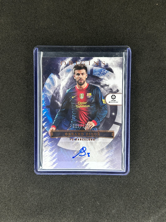 GERARD PIQUE - 2022-23 PANINI CHRONICLES ORIGINS LA LIGA #DA-GP /139 AUTO
