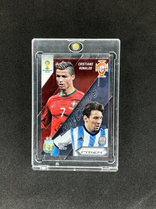 CRISTIANO RONALDO/LIONEL MESSI - 2014 PANINI PRIZM #19