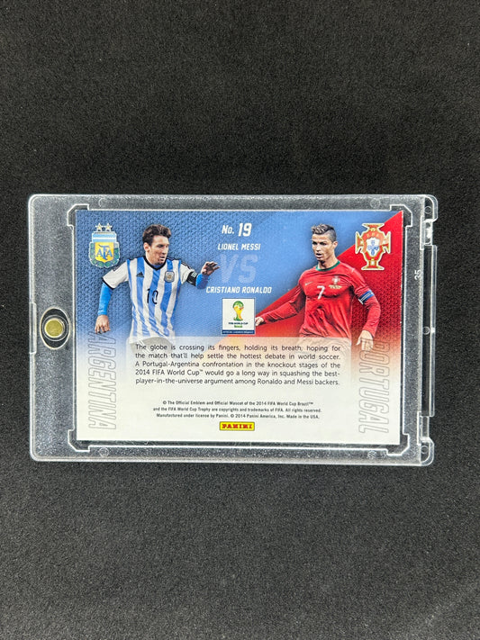 CRISTIANO RONALDO/LIONEL MESSI - 2014 PANINI PRIZM #19
