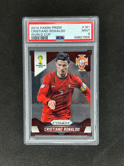 CRISTIANO RONALDO - 2014 PANINI PRIZM WORLD CUP #161 PSA MINT 9