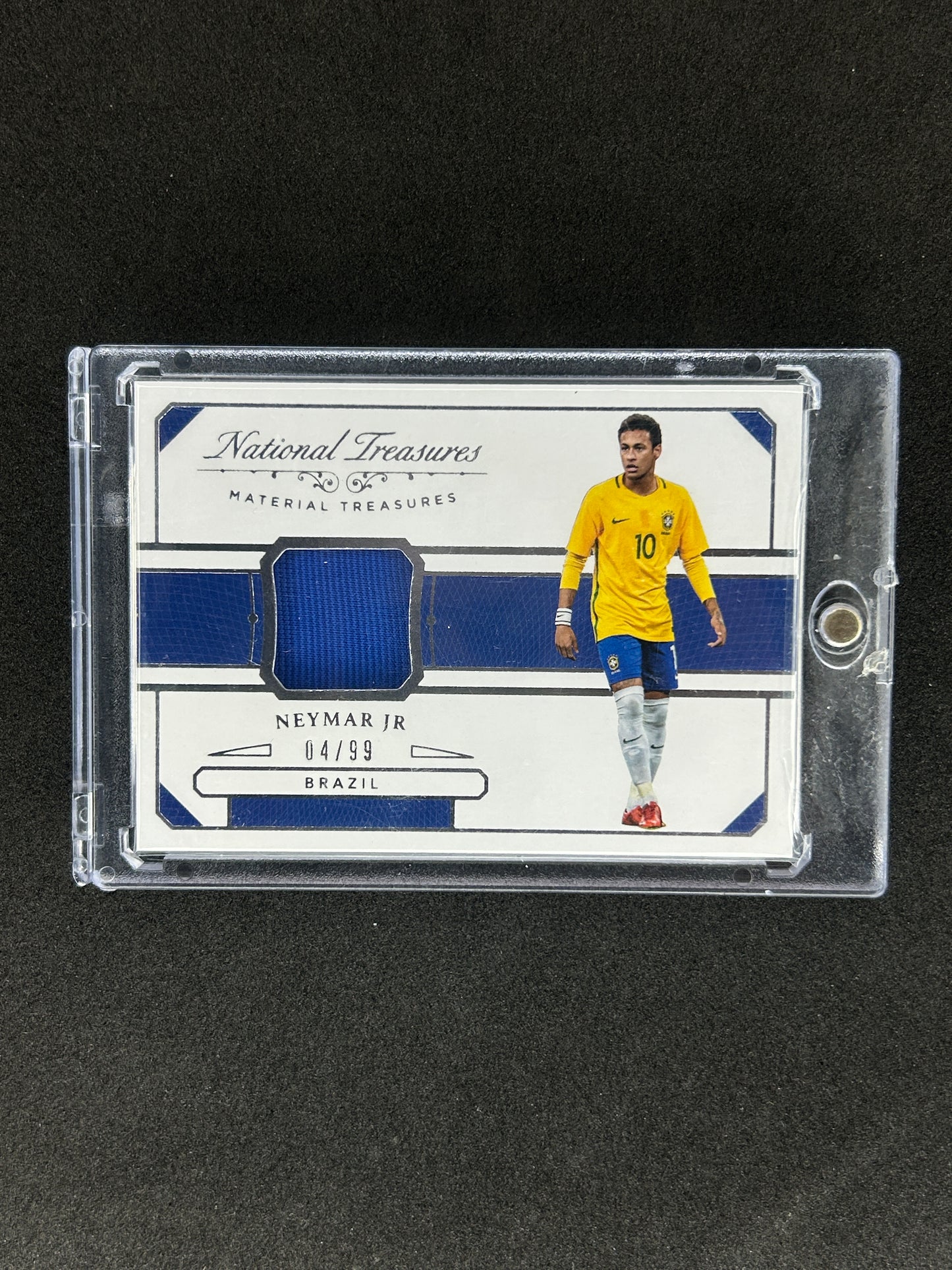 NEYMAR JR - 2018 PANINI NATIONAL TREASURE  #MT-N /99 PATCH