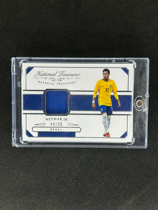 NEYMAR JR - 2018 PANINI NATIONAL TREASURE  #MT-N /99 PATCH