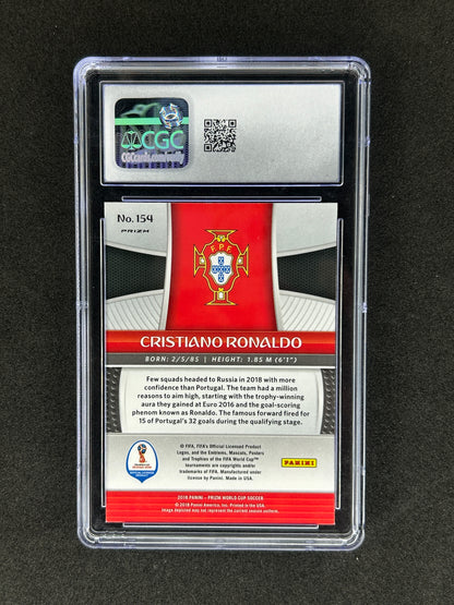 CRISTIANO RONALDO - 2018 PANINI PRIZM WORLD CUP #154 CGC 10