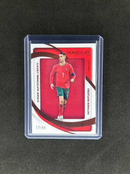 CRISTIANO RONALDO - 2024-25 PANINI IMMACULATE #CJ-CR7 /65 JUMBO PATCH