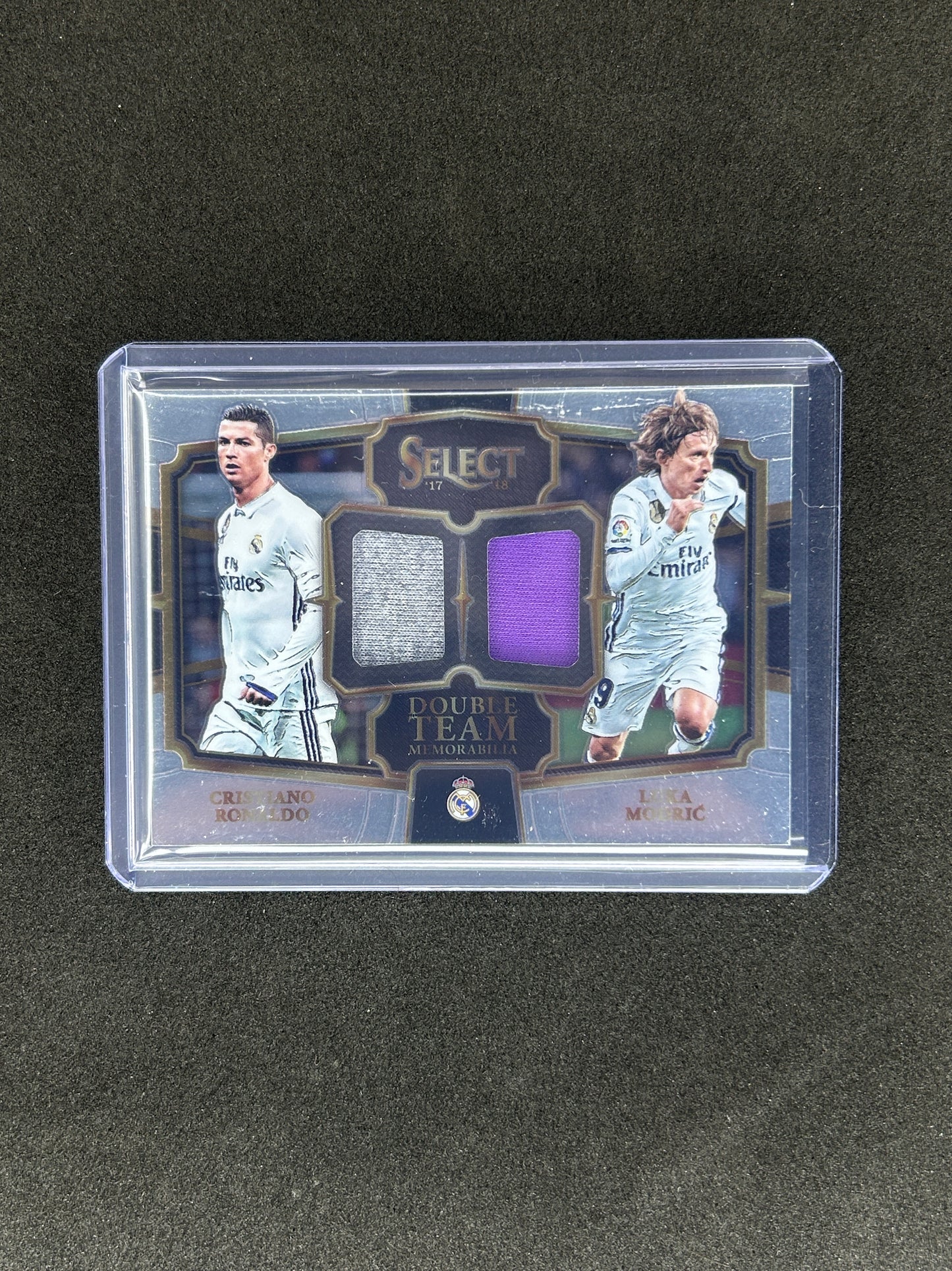 CRISTIANO RONALDO/LUKA MODRIC - 2017-18 PANINI SELECT #DT-RM1 PATCH