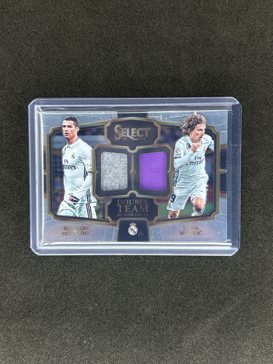 CRISTIANO RONALDO/LUKA MODRIC - 2017-18 PANINI SELECT #DT-RM1 PATCH