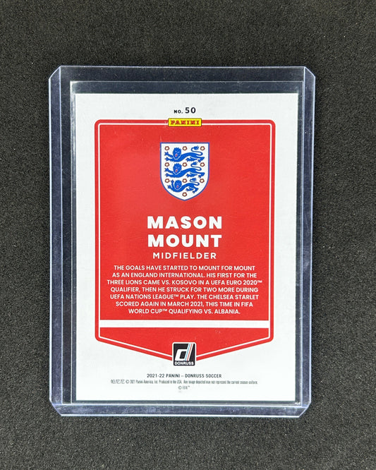 MASON MOUNT - 2021-22 PANINI DONRUSS #50 ONCARD AUTO