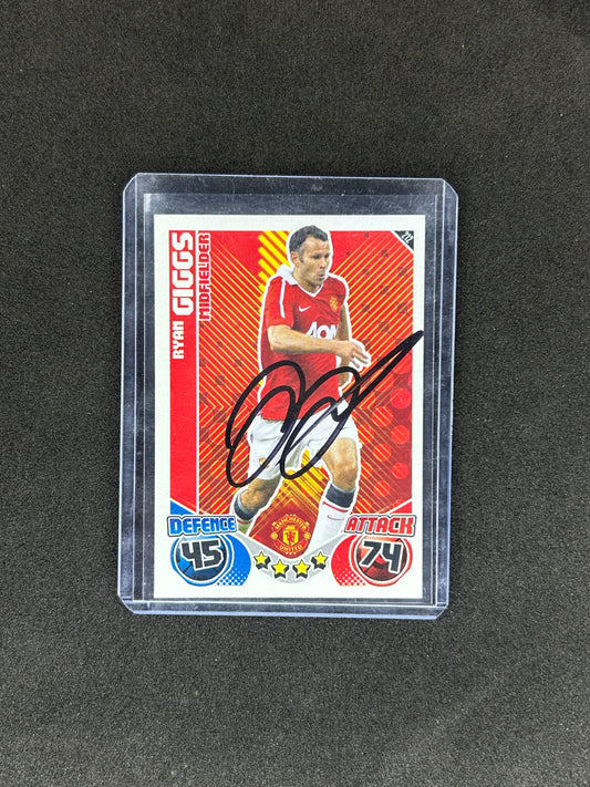 RYAN GIGGS - MATCH ATTAX #212 ONCARD AUTO