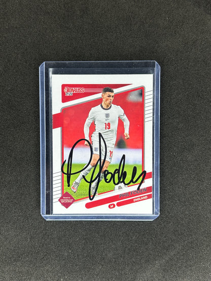 PHIL FODEN - 2021-22 PANINI DONRUSS #53 ONCARD AUTO