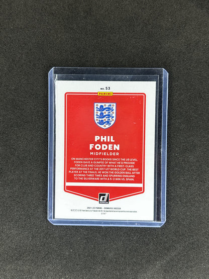 PHIL FODEN - 2021-22 PANINI DONRUSS #53 ONCARD AUTO