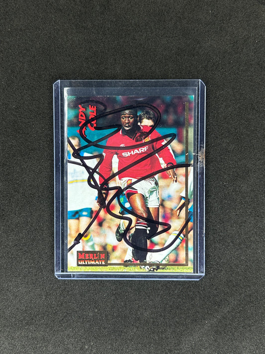 ANDY COLE - 1996 MERLIN ULTIMATE #131 ONCARD AUTO