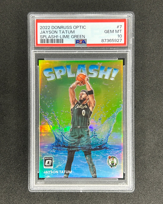 JAYSON TATUM - 2022-23 PANINI SPLASH!-LIME GREEN