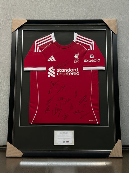 Liverpool Hand Signed Team Jersey Adidas 2025/2026