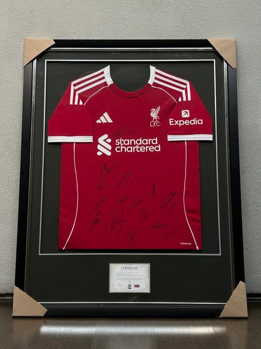 Liverpool Hand Signed Team Jersey Adidas 2025/2026