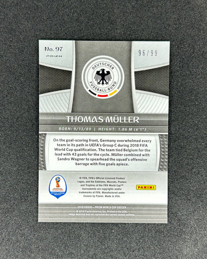 Thomas Muller - 2018 PANINI PRIZM #97 96/99