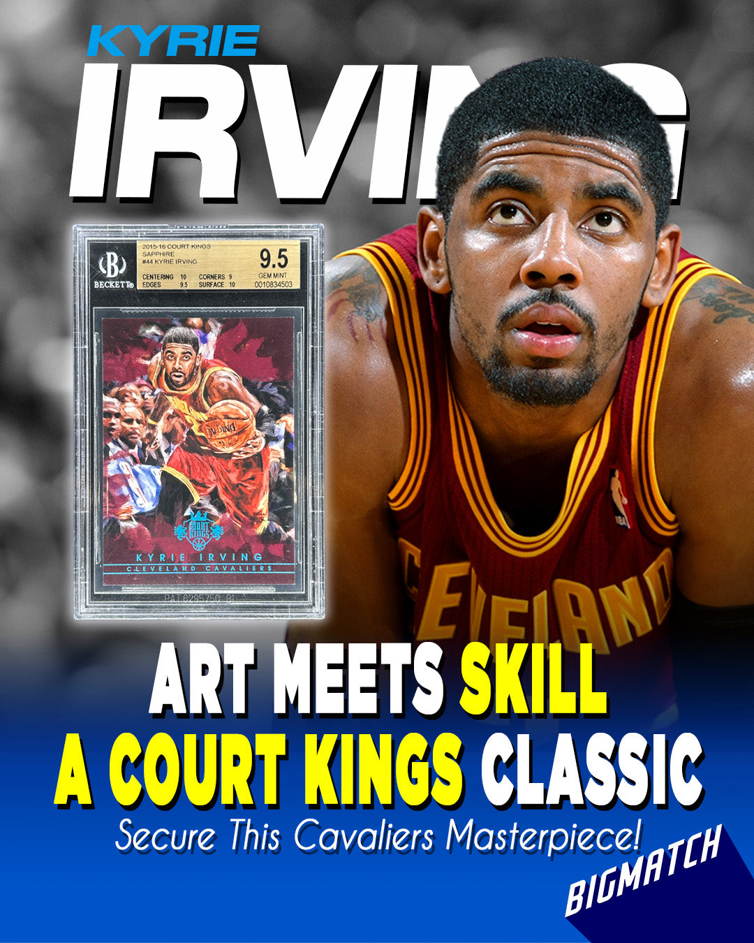 Kyrie Irving - 2015-16 PANINI COURT KINGS SAPHIRE