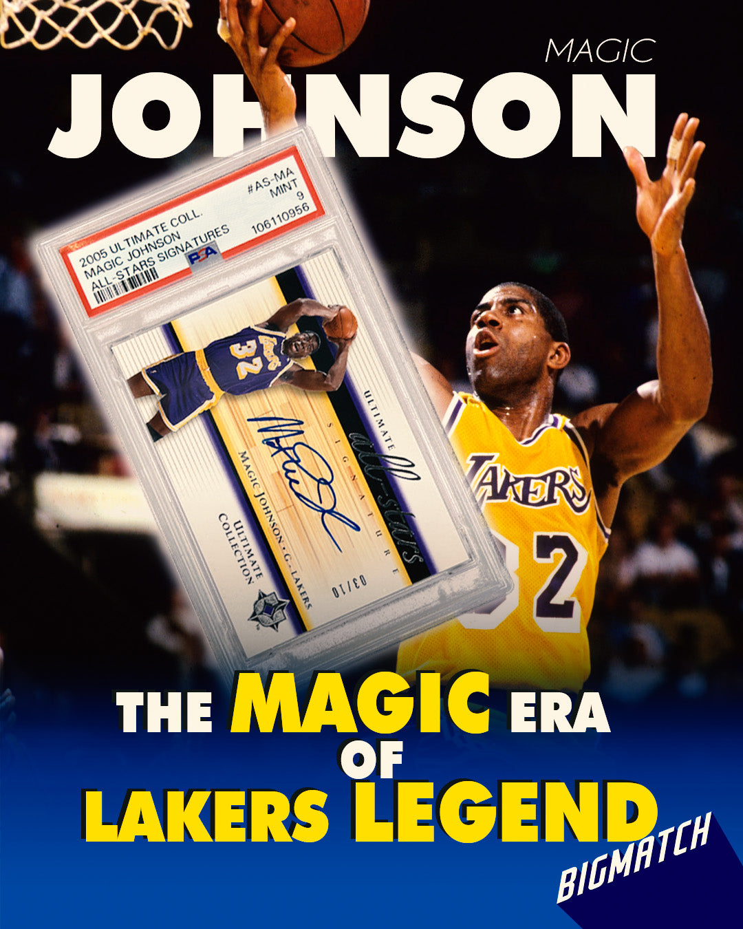 Magic Johnson - 2005 ULTIMATE COLLECTION ALL-STARS SIGNATURES