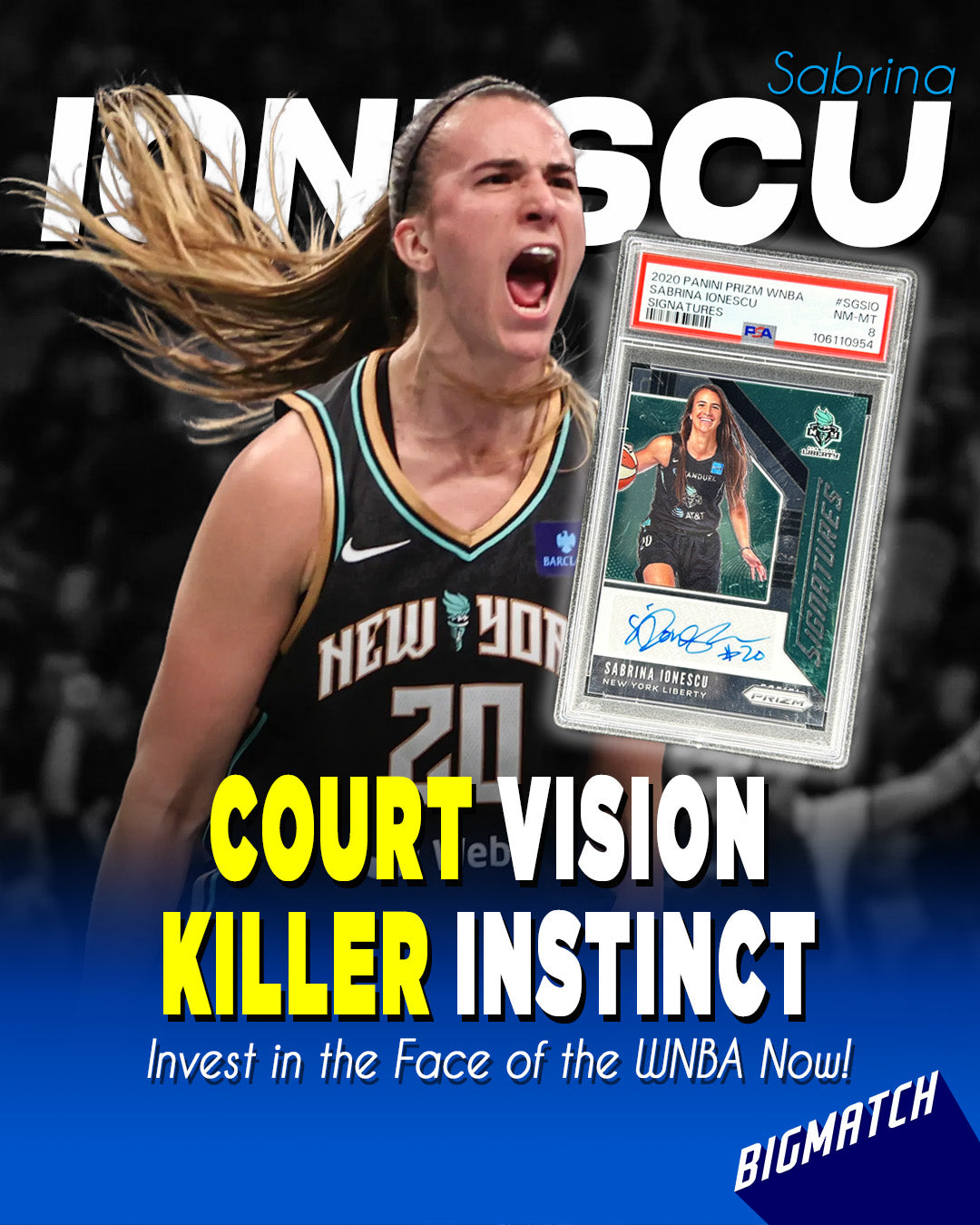 Sabrina Ionescu - 2020 PANINI PRIZM WNBA SIGNATURES