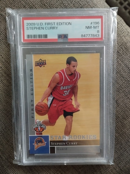 STEPHEN CURRY - 2009 UPPER DECK - Warriors - #196 MINT 8