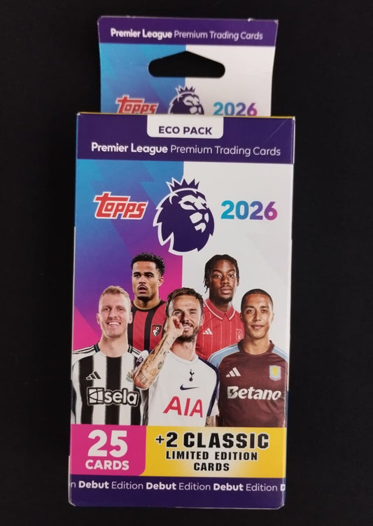 Topps Premier League Premium Trading Cards 2026 – Eco Pack
