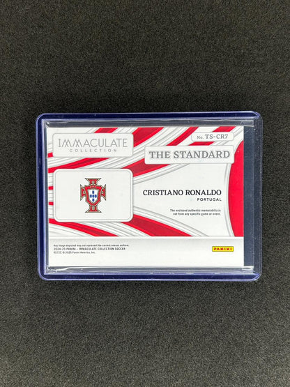 CRISTIANO RONALDO - 2024-25 PANINI IMMACULATE COLLECTION - THE STANDARD #TS-CR7 /65 PATCH