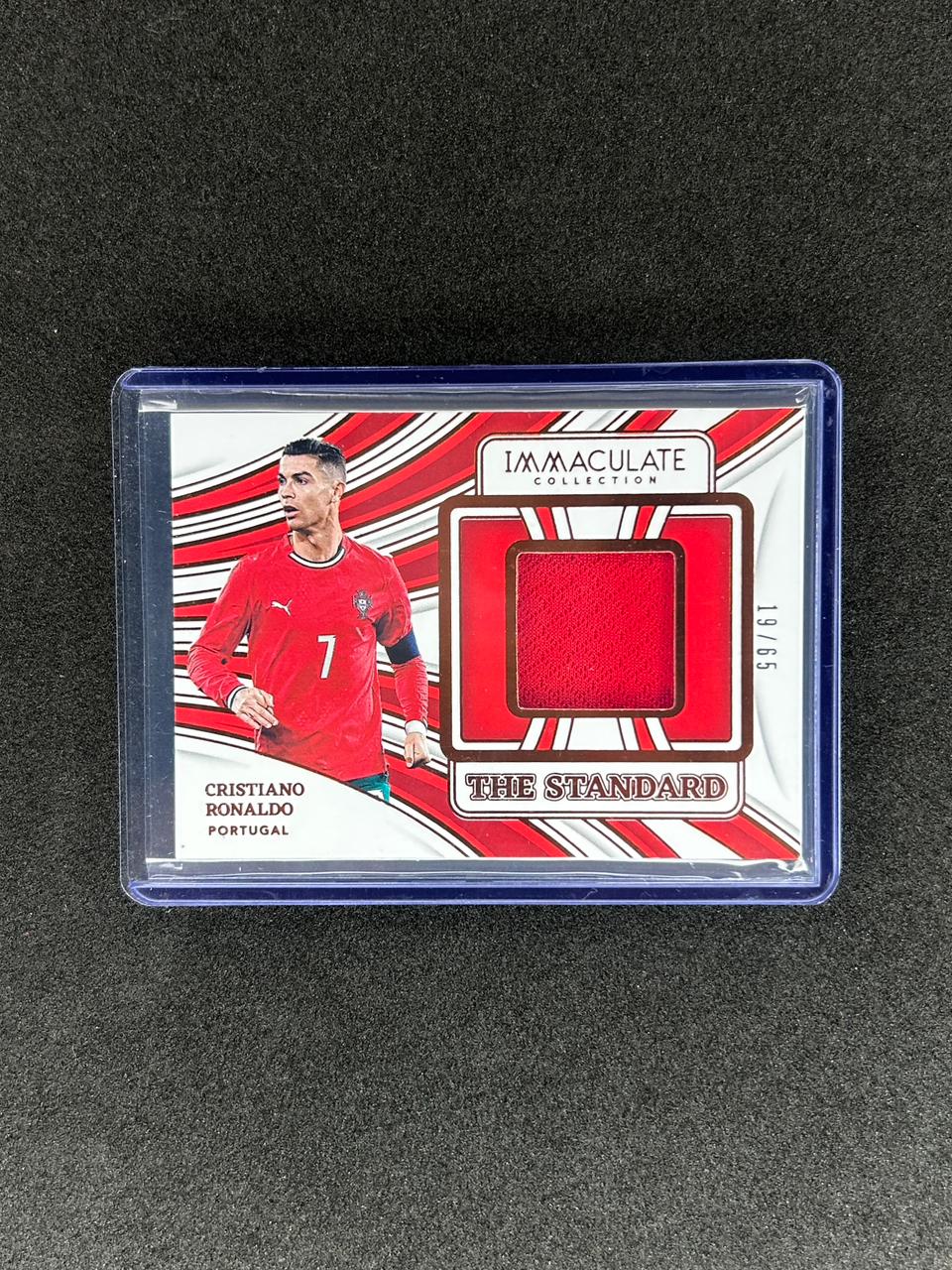 CRISTIANO RONALDO - 2024-25 PANINI IMMACULATE COLLECTION - THE STANDARD #TS-CR7 /65 PATCH