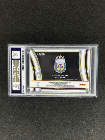 LIONEL MESSI - 2024 PANINI SELECT PURPLE #JS-LME /49 - MGC 9