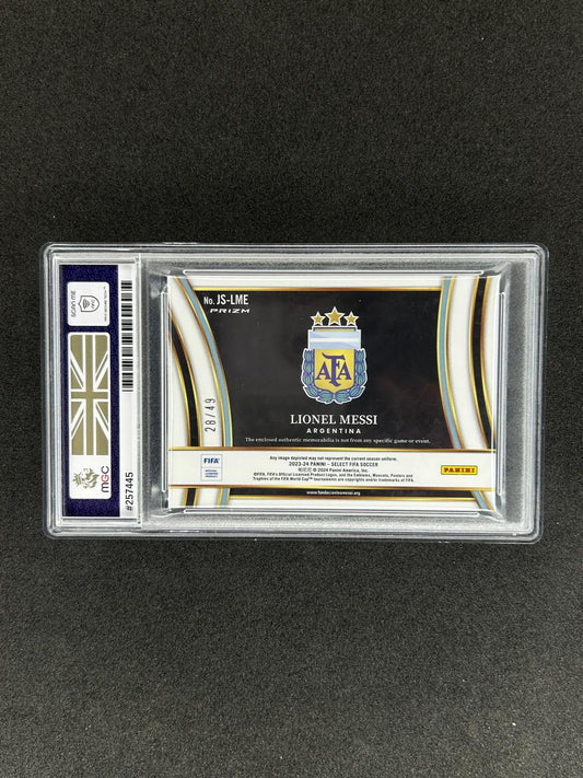 LIONEL MESSI - 2024 PANINI SELECT PURPLE #JS-LME /49 - MGC 9