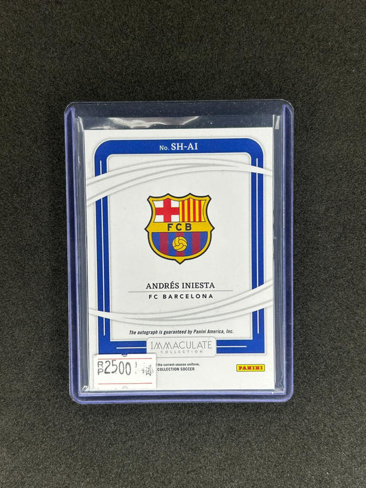 ANDRES INIESTA - 2024 PANINI IMMACULATE BRONZE - AUTOGRAPH - #SH-AI /49