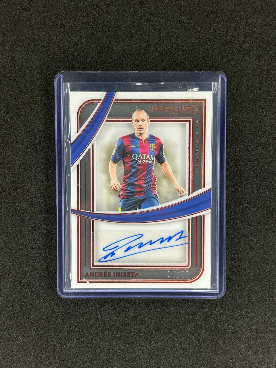 ANDRES INIESTA - 2024 PANINI IMMACULATE BRONZE - AUTOGRAPH - #SH-AI /49
