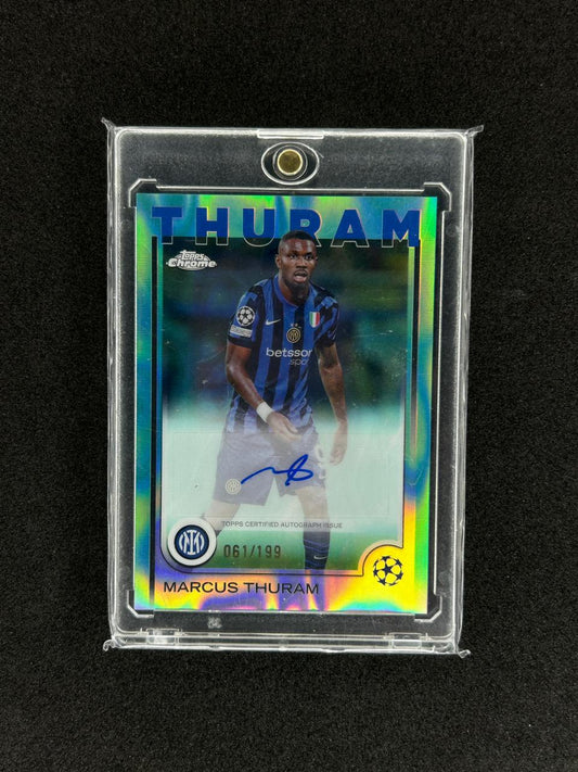 MARCUS THURAM - 2025 TOPPS CHROME UCL #CA-TR /199 AUTO