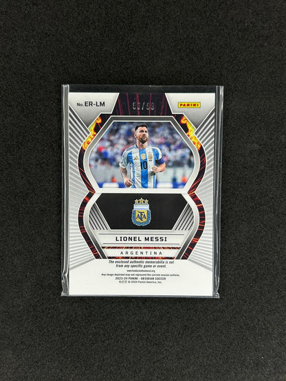 LIONEL MESSI - 2023-24 PANINI OBSIDIAN #ER-LM /99 PATCH