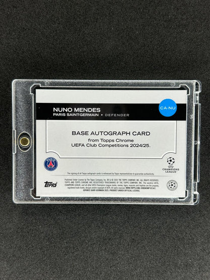 NUNO MENDES - 2025 TOPPS CHROME #CA-NU /199 AUTO