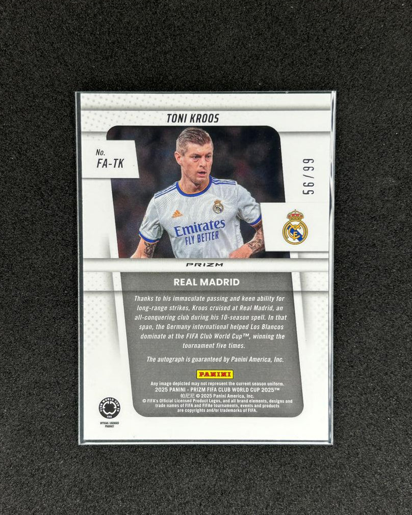 TONI KROOS - 2025 PANINI PRIZM FIFA CLUB WORLD CUP #FA-TK /99